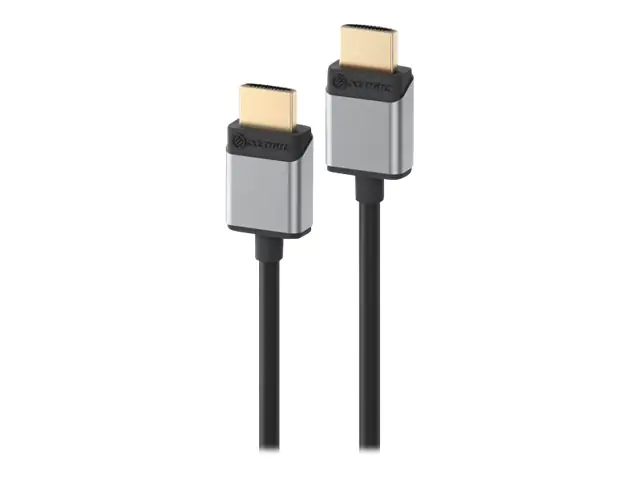 ALOGIC Slim Super Ultra - HDMI-Kabel - HDMI männlich zu HDMI männlich - 1 m - Space-grau - Support von 4K 120 Hz, Support von 8K 60 Hz, bi-direktional