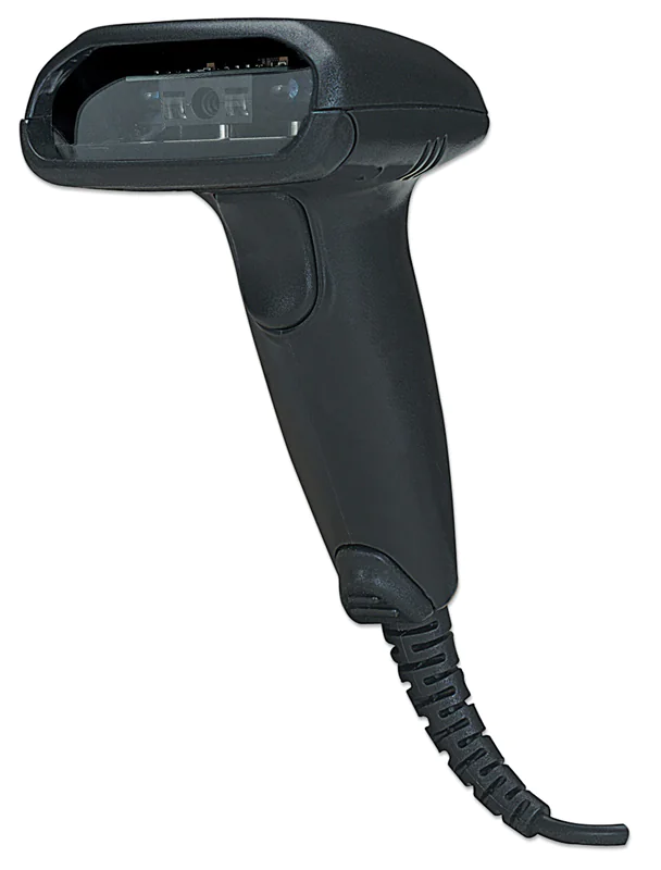 Manhattan Long Range CCD Handheld Barcode Scanner, USB, 500mm Scan Depth, Cable 1.5m, Max Ambient Light 10,000 lux (sunlight), Black, Three Year Warranty, Box - Barcode-Scanner - Handgerät - 500 Scans/Sek. - decodiert - USB