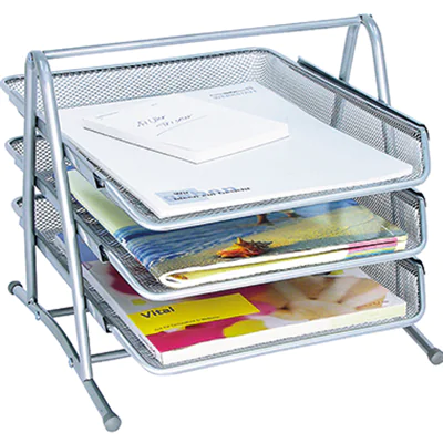 WEDO 65 854, Metall, Silber, A4, 3 Schublade(n), 350 x 300 x 270 mm, 1,33 kg 65854