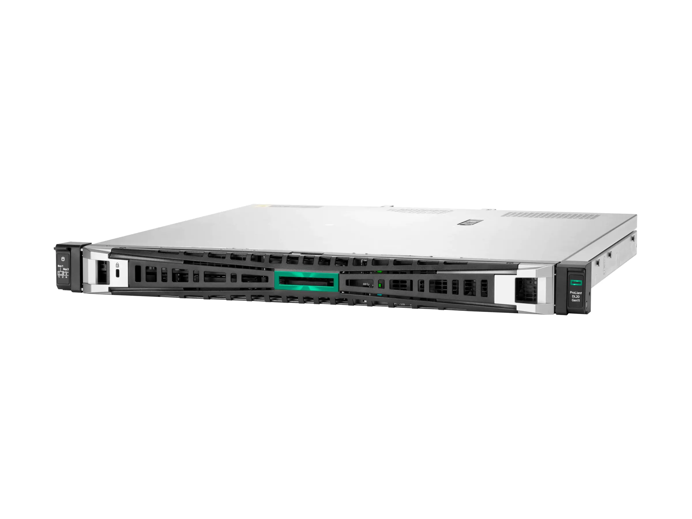 HPE ProLiant DL20 Gen11 - Server - Rack-Montage - 1U - 1-Weg - 1 x Xeon E-2436 / 2.9 GHz - RAM 32 GB - SATA - Hot-Swap 6.4 cm (2.5") Schacht/Schächte - SSD 2 x 480 GB - Matrox G200 - 1GbE - kein Betriebssystem - Monitor: keiner - Smart Choice