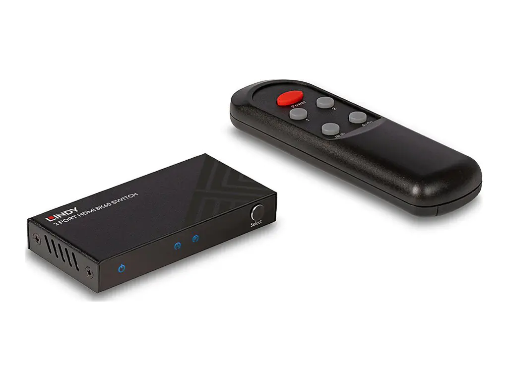 Lindy - Video/Audio-Schalter - 8K60 - 2 x HDMI - Desktop