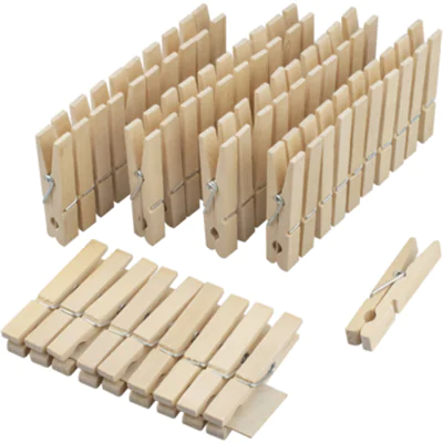 BÜMAG Wäscheklammer Holz braun 50 St./Pack.