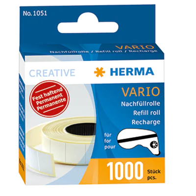 HERMA Nachfüllrolle 1051 13x12mm weiß 1.000 St./Rl.