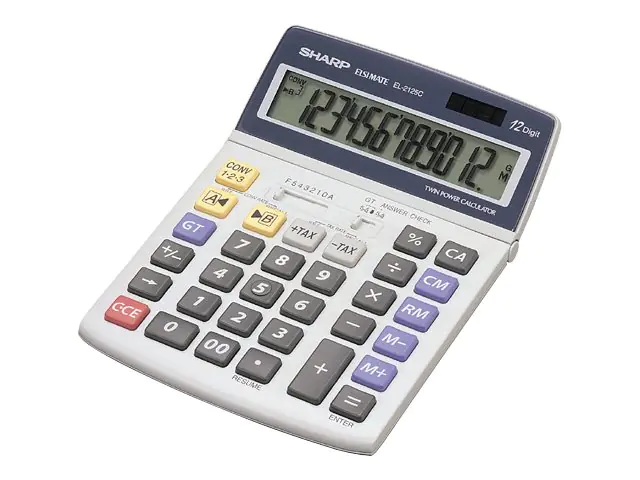 Sharp EL-2125C - Desktop-Taschenrechner - 12 EL2125C