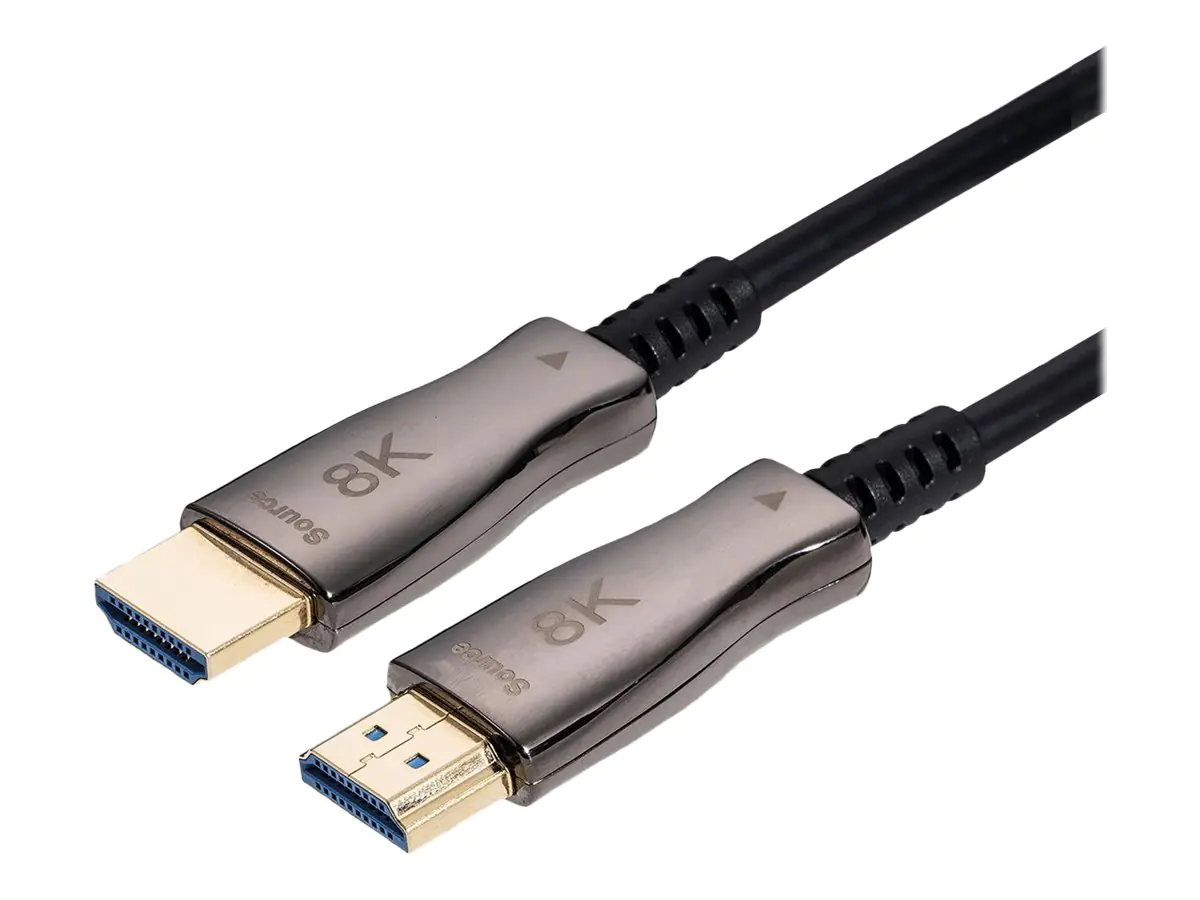 VALUE - Ultra High Speed - HDMI-Kabel mit Ethernet - HDMI männlich zu HDMI männlich - 15 m - Schwarz - aktiv, 8K Unterstützung