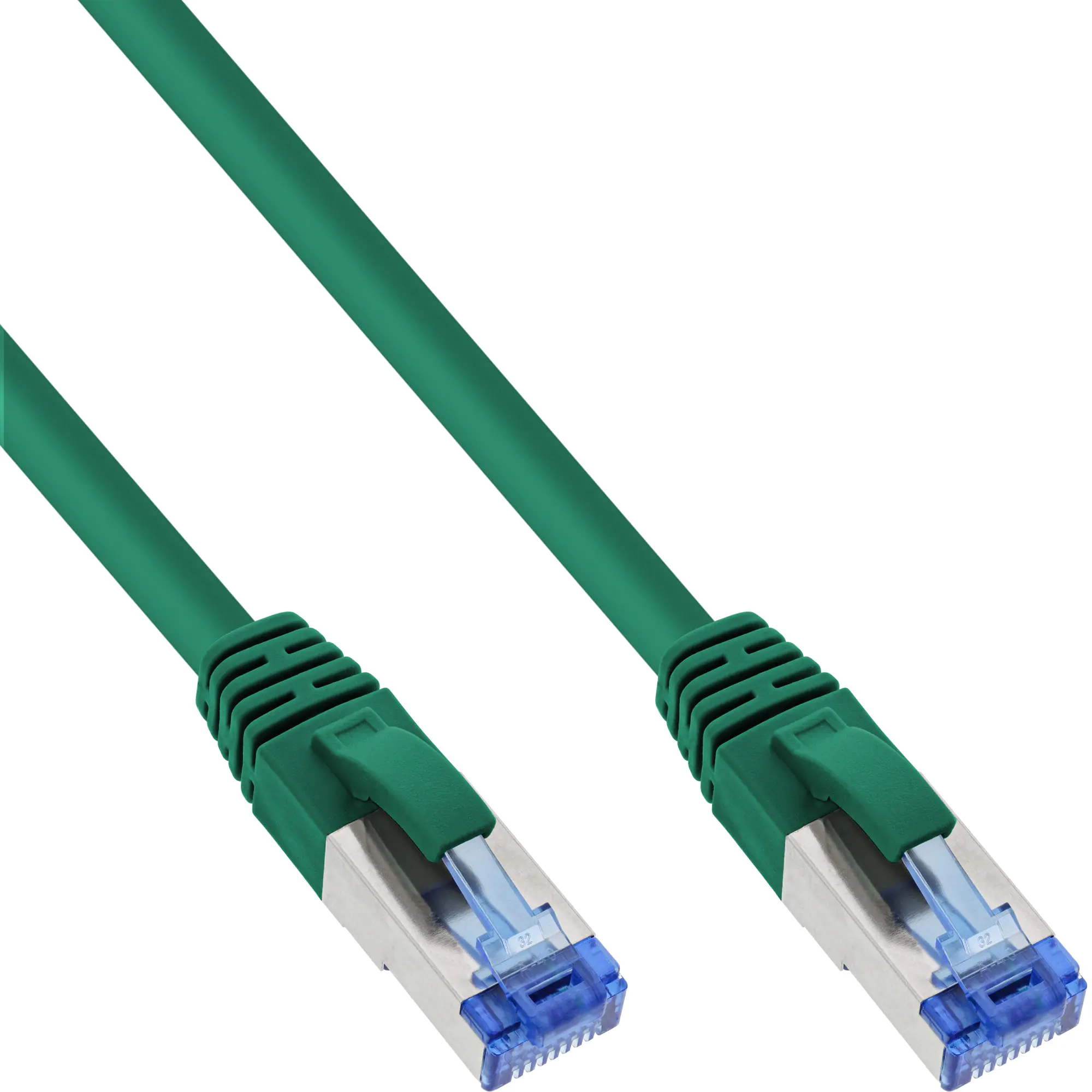 InLine - Patch-Kabel - RJ-45 (M) zu RJ-45 (M) - 20 m - SFTP, PiMF - CAT 6/6a - halogenfrei, geformt - grün