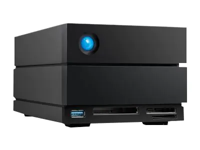 LaCie 2big Dock STLG20000400 - Festplatten-Array - 20 TB - 2 Schächte (SATA-600) - HDD 10 TB x 2 - Thunderbolt 4, USB 3.2 Gen 2 (extern) - mit 5 Jahre Servicevertrag für Datenwiederherstellung