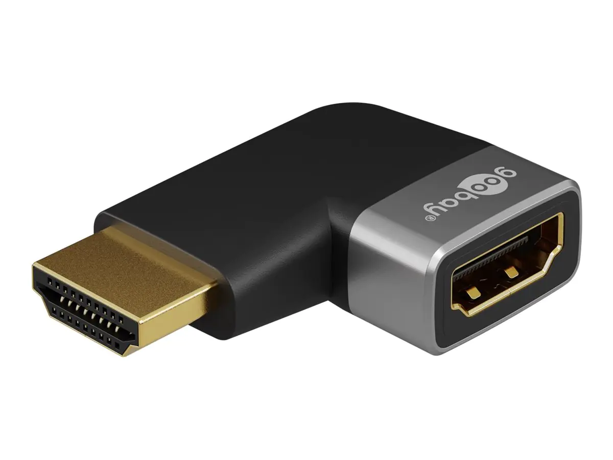 Goobay HDMI -Winkeladapter 90° horizontal 8K/60Hz - -Buchse Typ A> -Stecker - Adapter - Digital/Disp