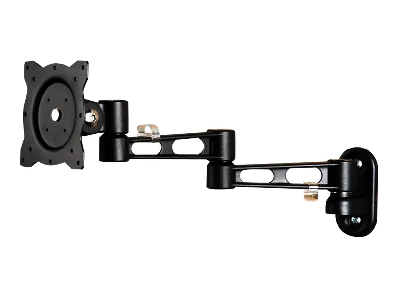 ROLINE - Klammer für LCD-Display (einstellbarer Arm) - Aluminium - Schwarz - Wandmontage