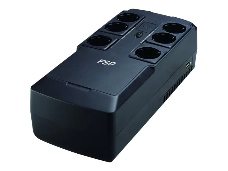 FSP NanoFit 600 - USV - Wechselstrom 220/230/240 V - 360 Watt - 600 VA 4.5 Ah - Ausgangsanschlüsse: 6