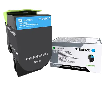Lexmark X417 - Hohe Ergiebigkeit - Cyan - Original - Tonerpatrone LCCP - für Lexmark CS417dn, CS517de, CX417de, CX517de