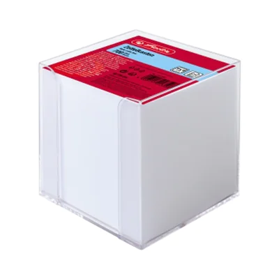 Herlitz 10410801, Quadratisch, Kunststoff, Weiß, 9 cm, 9 cm, 80 g/m²