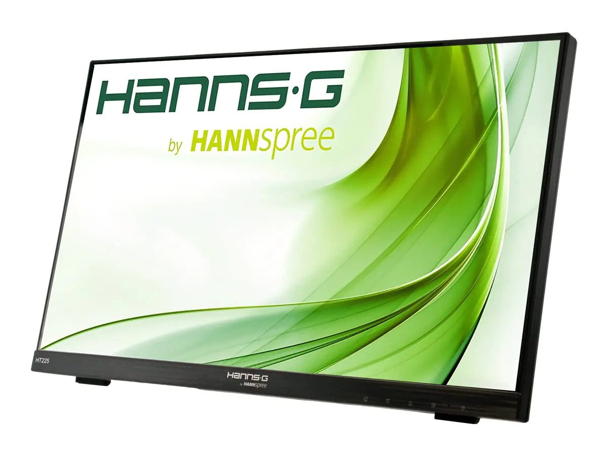 HANNS.G HT225HPB - HT Series - LED-Monitor - 54.6 cm (21.5") - Touchscreen - 1920 x 1080 Full HD (1080p) @ 60 Hz - 250 cd/m² - 1000:1 - 7 ms - HDMI, VGA, DisplayPort - Lautsprecher
