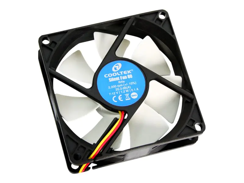 Cooltek Silent Fan LED Series - Gehäuselüfter - 80 mm