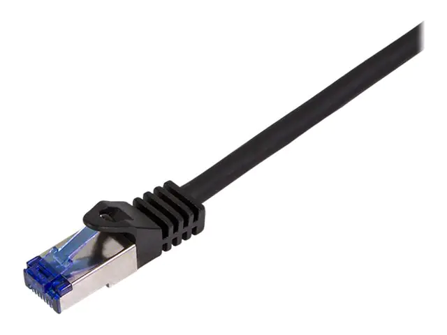 LogiLink Patchkabel Ultraflex Kat.6A S/FTP 1.5 m schwarz mitCat.7 Rohkabel extra - Kabel - Netzwerk