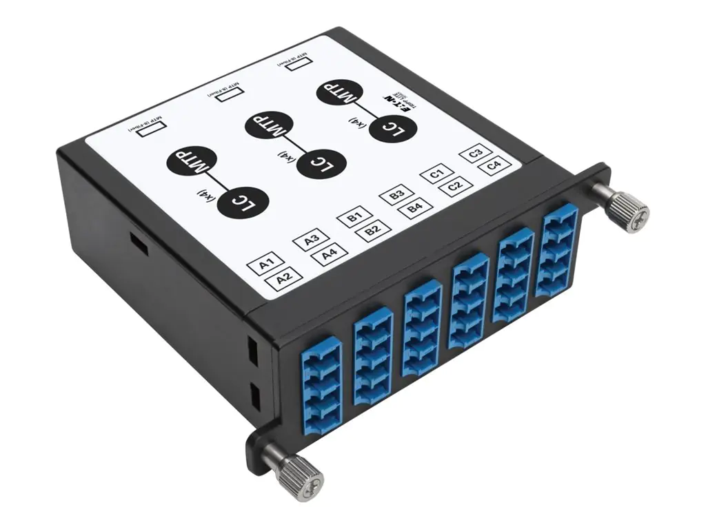Tripp Eaton Tripp Lite Series 9/125 Singlemode Fiber 40/100 Gb to 10 Gb Breakout Cassette, (x3) N484-3M8L12S
