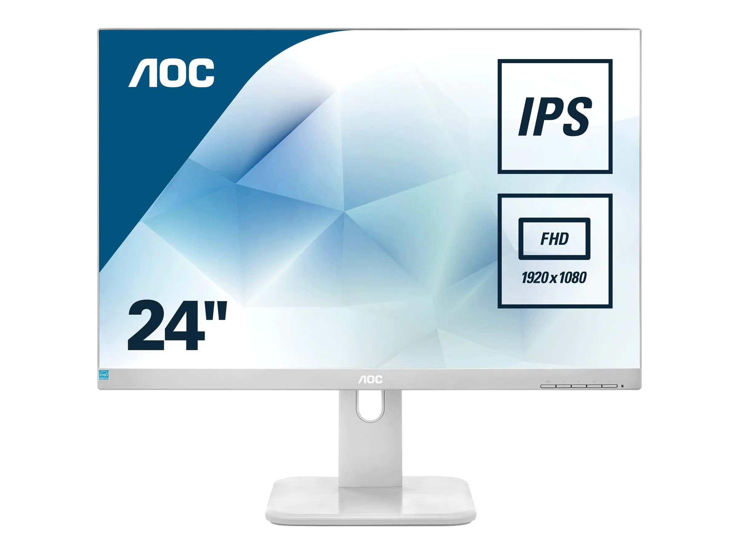 AOC 24P1/GR - LED-Monitor - 60.5 cm (23.8") - 1920 x 1080 Full HD (1080p) @ 60 Hz - IPS - 250 cd/m² - 1000:1 - 5 ms - HDMI, DVI, DisplayPort, VGA - Lautsprecher - Grau