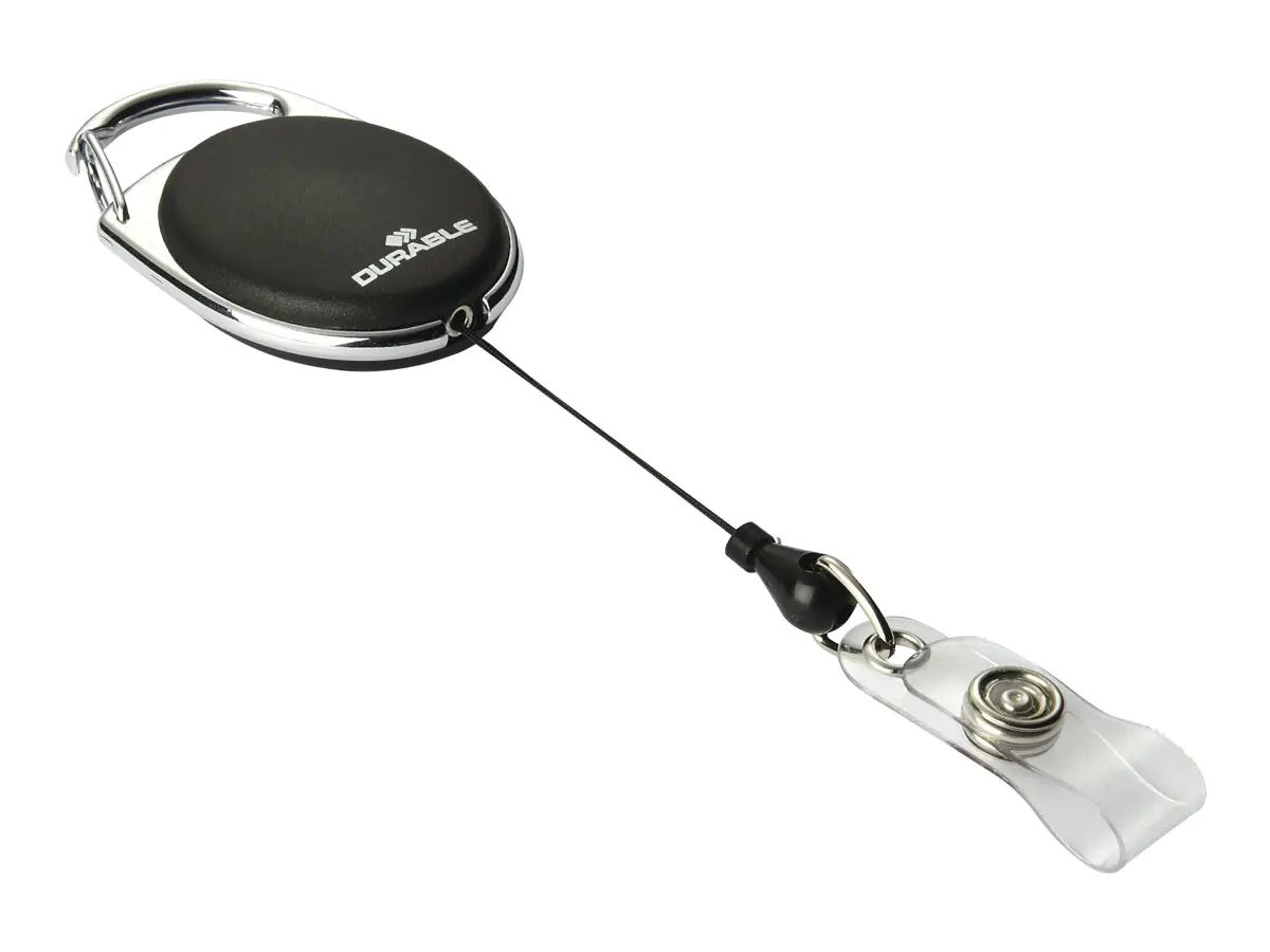 Durable STYLE - Ausweishalter - Schwarz (Packung mit 10) 8324-01