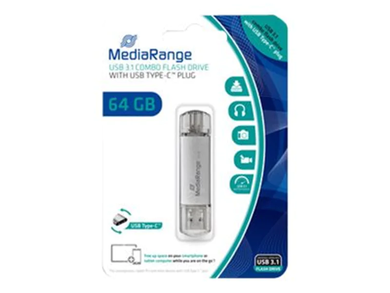 MEDIARANGE combo - USB-Flash-Laufwerk - 64 GB MR937