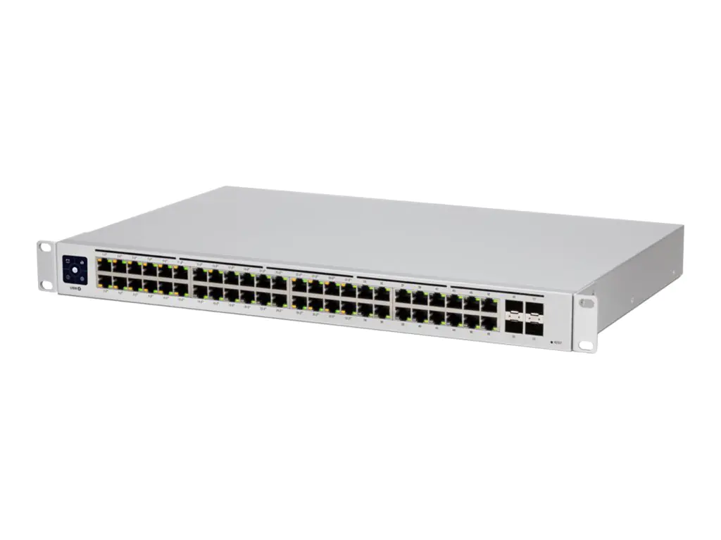 UbiQuiti UniFi Switch USW-48-POE - Switch - managed - 48 x 10/100/1000 (32 PoE+) + 4 x Gigabit SFP - an Rack montierbar, Desktop - PoE+ (195 W)
