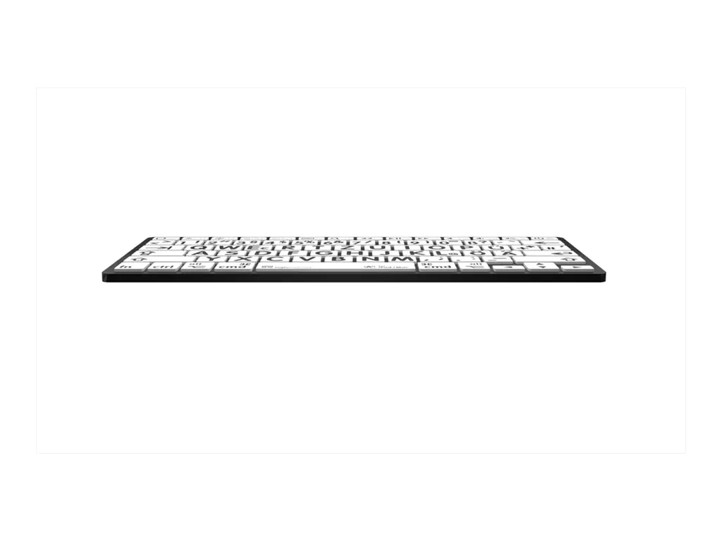 Logickeyboard XL-Print Black on White DE Mac/BT