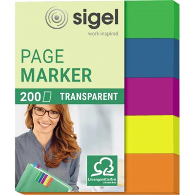 SIGEL Haftmarker HN615 50x60mm farbig sortiert 5 St./Pack.