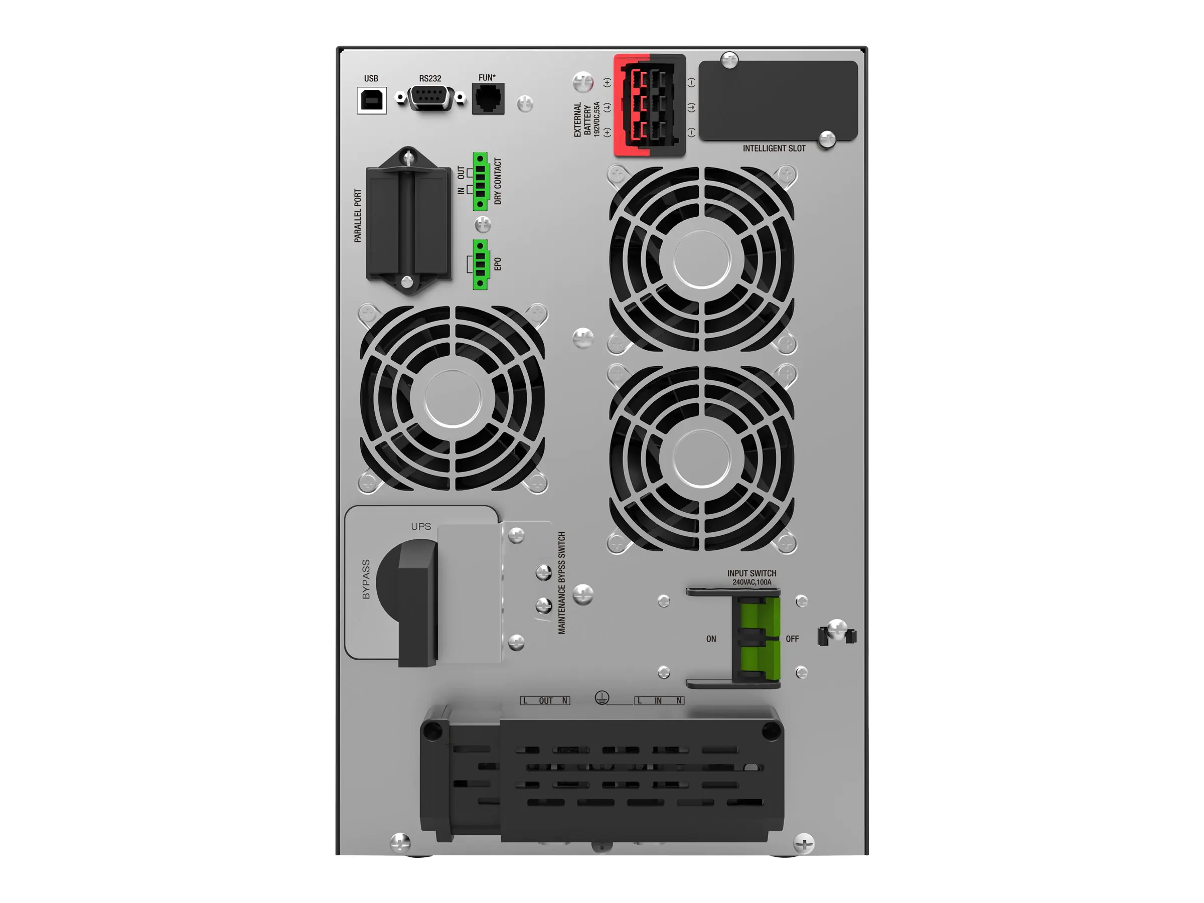 PowerWalker VFI 10000 TGS PF1 - USV - AC 110 - 276 V - 10000 Watt - 10000 VA - ohne Batterie - RS-232, USB - Ausgangsanschlüsse: 1