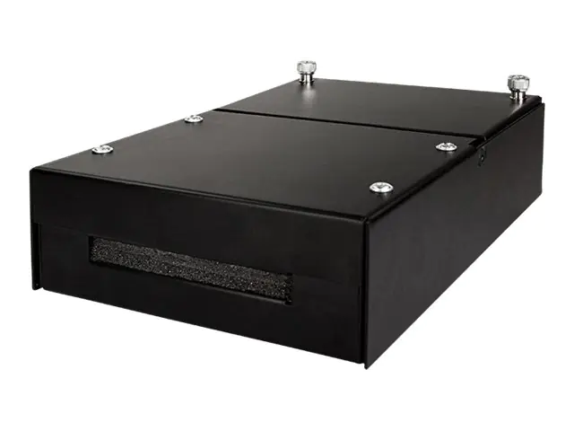 LogiLink Consolidation Point Box (CP) - Kabelanschlusskasten - Deckenmontage, Oberfläche montierbar, Unterboden - Schwarz, RAL 9005 - 4 Ports