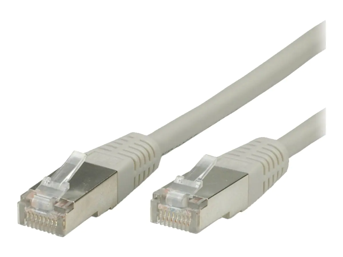 VALUE - Patch-Kabel - RJ-45 (M) zu RJ-45 (M) - 50 cm - SFTP, PiMF - CAT 6 - geformt, verseilt - Grau