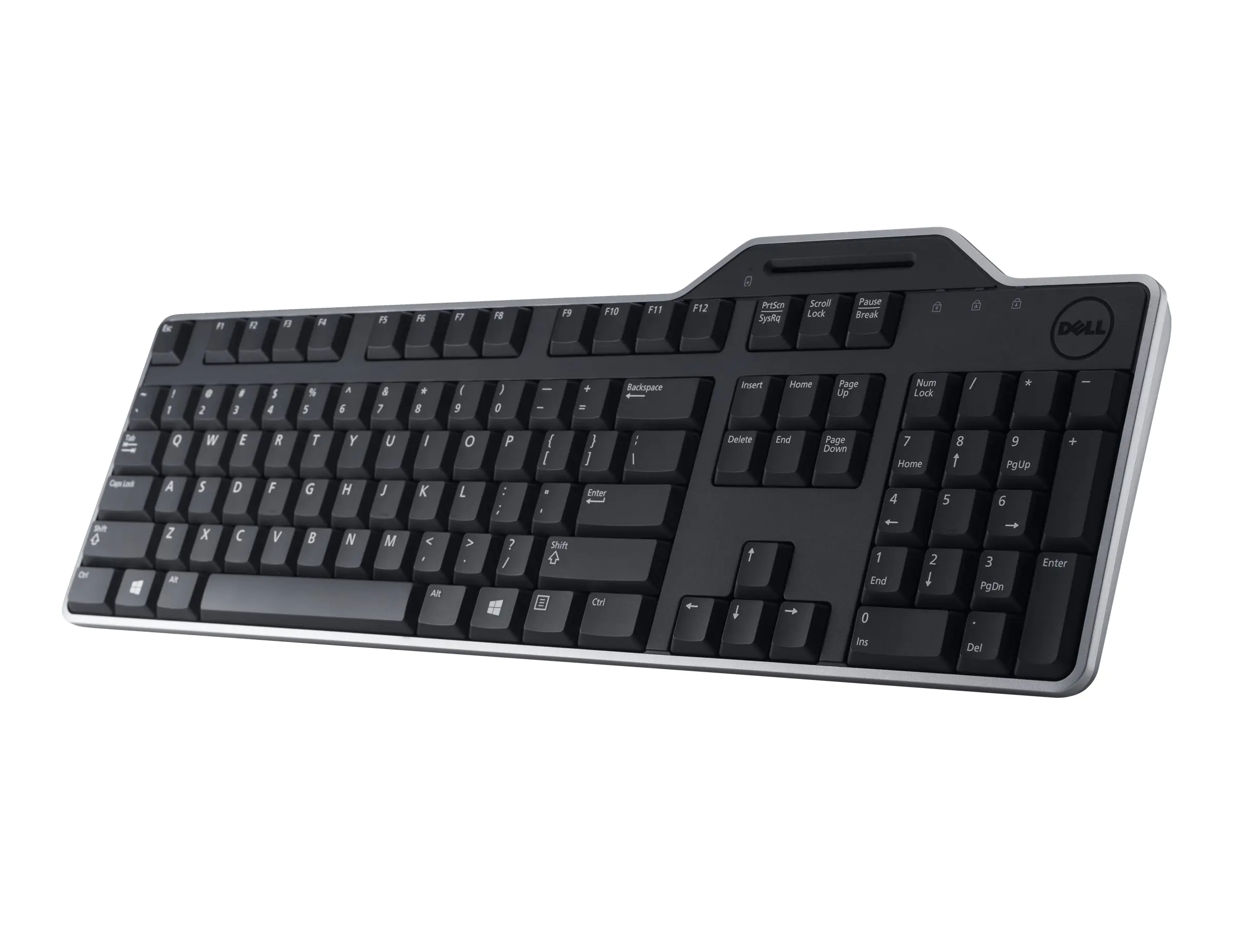 Dell KB813 Smartcard - Tastatur - USB - Deutsch - Schwarz - für Inspiron 17R 57XX, 17R 7720; Latitude D630; OptiPlex 50XX, 5250, 90XX; XPS One 27XX