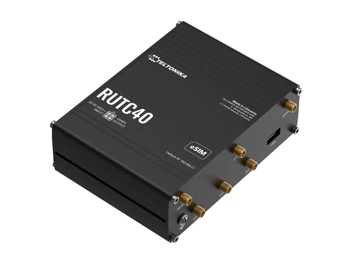 Teltonika RUTC40 - Wireless Router - WWAN 4-Port -Switch