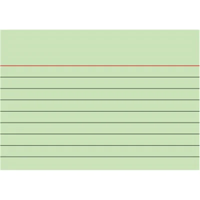 BRUNNEN Karteikarte 102270150 DIN A7 liniert gn 100 St./Pack.