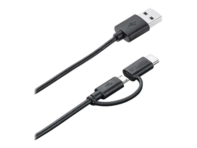 Varta 2in1 - USB-Kabel - USB (M) zu Micro-USB Typ B, USB-C (M) - 1 m