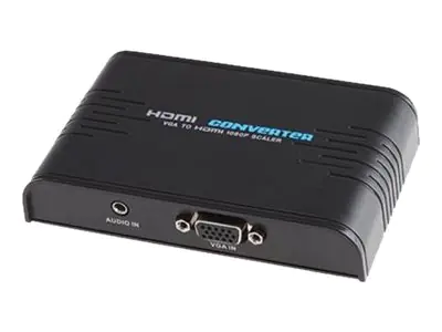 Techly Videokonverter - VGA - HDMI - Schwarz
