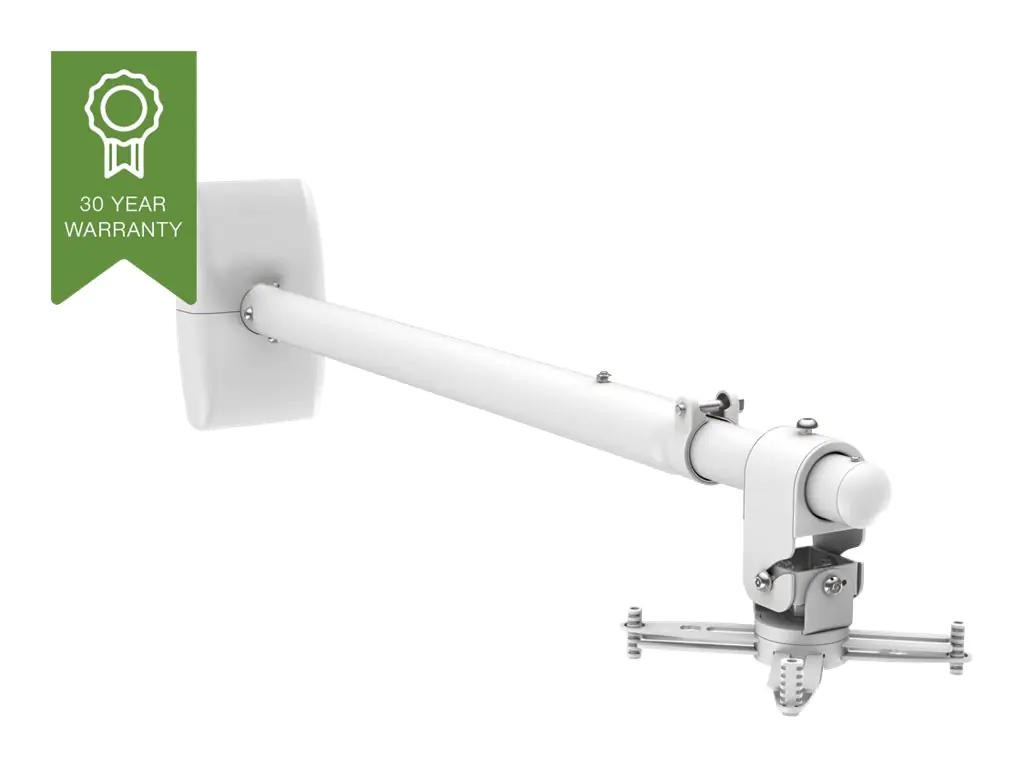 Vision Techmount TM-ST2 - Befestigungskit (Wandbefestigung, Stange) - ausziehbar - für Projektor - Satin White