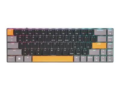 CHERRY MX MX-LP 2.1 - Tastatur - compact - Hintergrundbeleuchtung - kabellos - Bluetooth 5.2, 2.4 GHz, USB-C - QWERTY - USA - Tastenschalter: CHERRY MX Low Profile RGB Speed