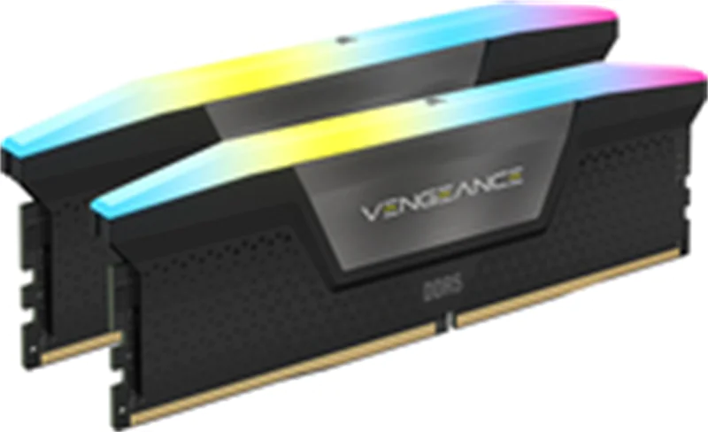 CORSAIR Vengeance RGB - DDR5 - Kit - 48 GB: 2 x 24 GB - DIMM 288-PIN - 6000 MHz / PC5-48000 - CL30 - 1.4 V - ungepuffert - on-die ECC - Schwarz