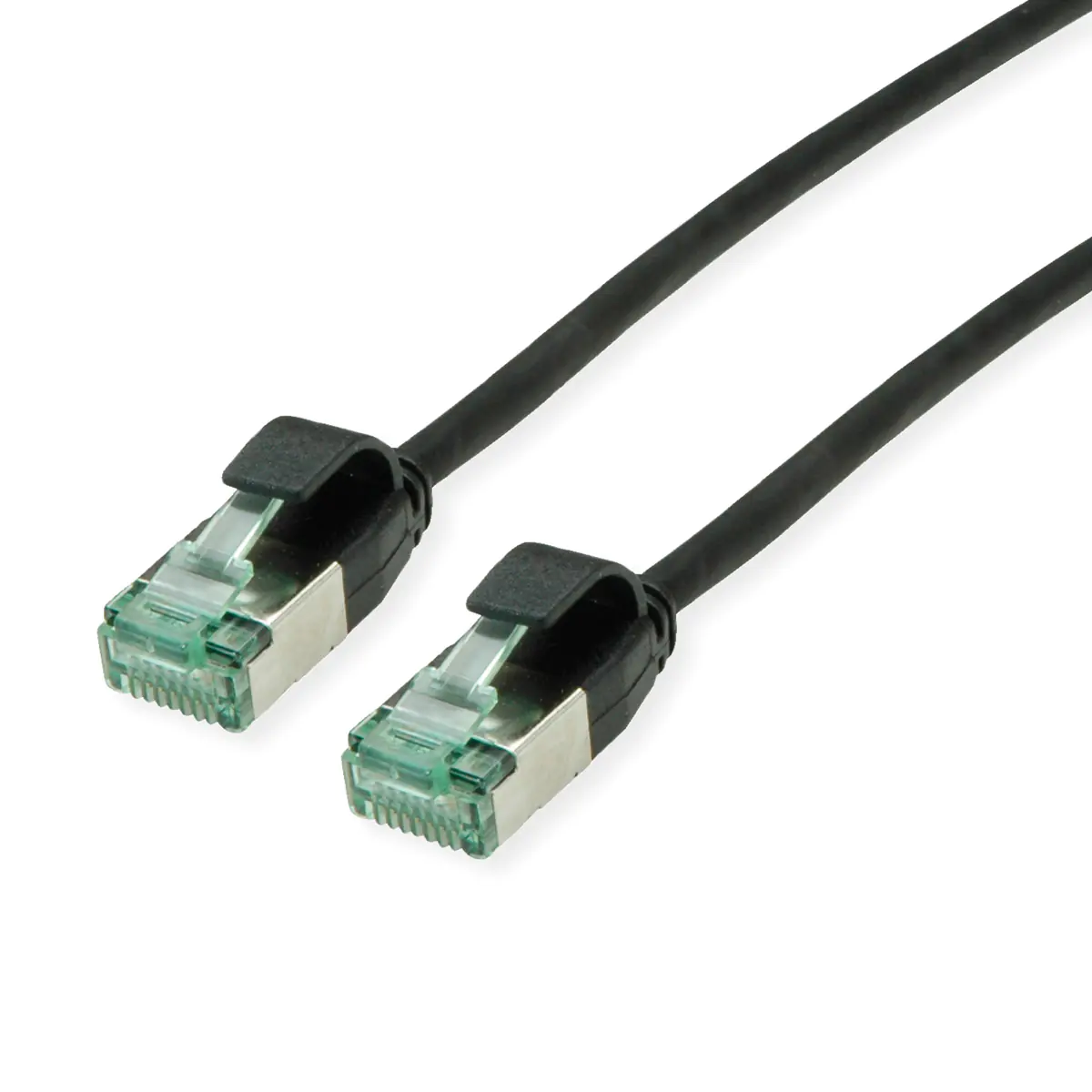 ROLINE RM U/FTP Patchkabel Kat.6A/Kl.EA SLIM schwarz 5m - FTP
