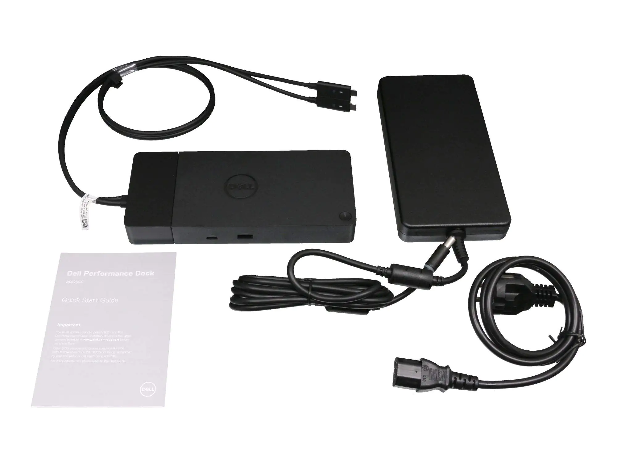 Dell Performance Dockingstation – WD19DCS, Kabelgebunden, USB 3.2 Gen 2 (3.1 Gen 2) Type-C, 10,100,1000 Mbit/s, Schwarz, 5120 x 2880 Pixel, Gleichstrom DELL-WD19DCS