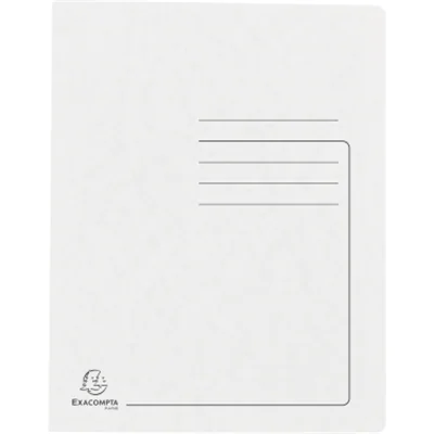 Exacompta 39982E, Präsentationsmappe, A4, Pressspan, Weiß, Porträt, 350 Blätter