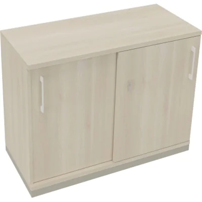 Schiebetürenschrank 2OH B1000xT442xH781mm si/Akazie hell