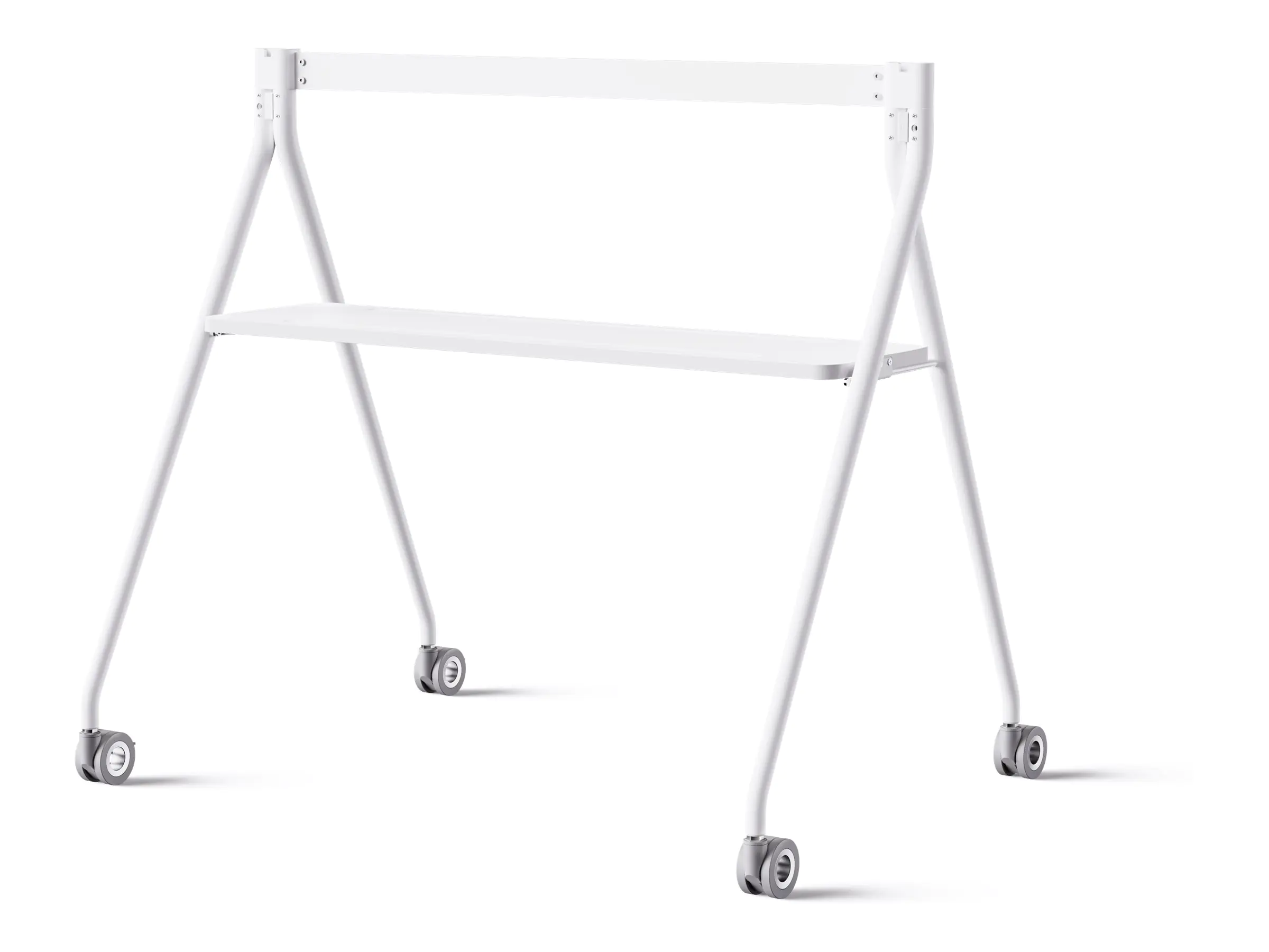 Yealink MB-FloorStand-650T - Wagen - für Flachbildschirm - weiß - Bildschirmgröße: 165.1 cm (65")