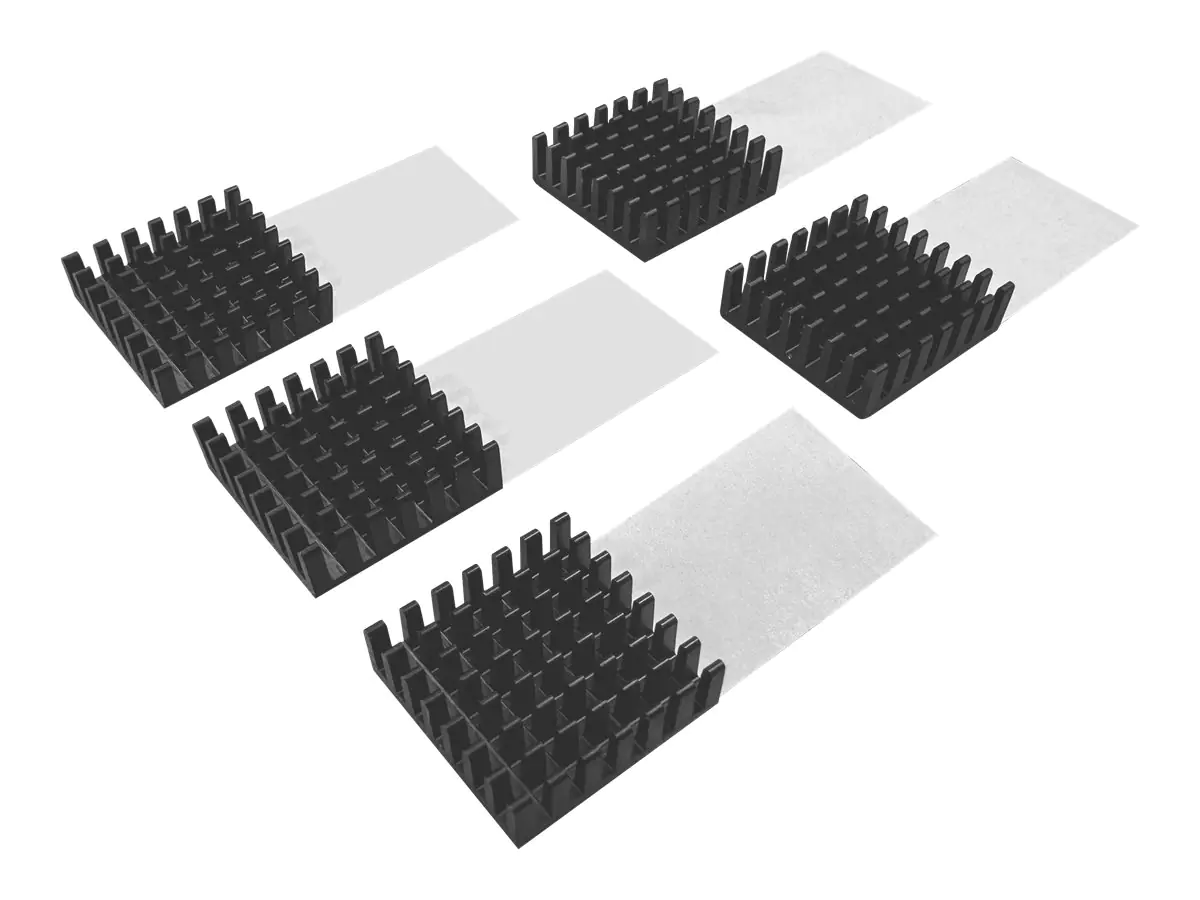 QNAP HS-M2SSD-07 - Kühlkörper / Wärmeableitung - Schwarz (Packung mit 5)