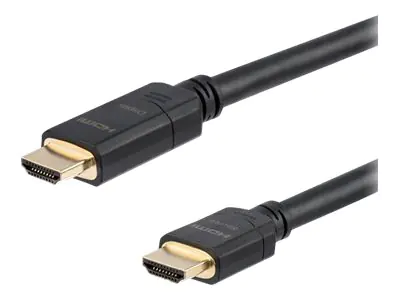 StarTech High Speed HDMI Kabel - St/St - Aktiv - CL2 In-Wall - 20m - Ultra HD 4K x 2K - Aktives HDMI Kabel - HDMI-Kabel - HDMI männlich zu HDMI männlich - 20 m - Doppelisolierung - Schwarz