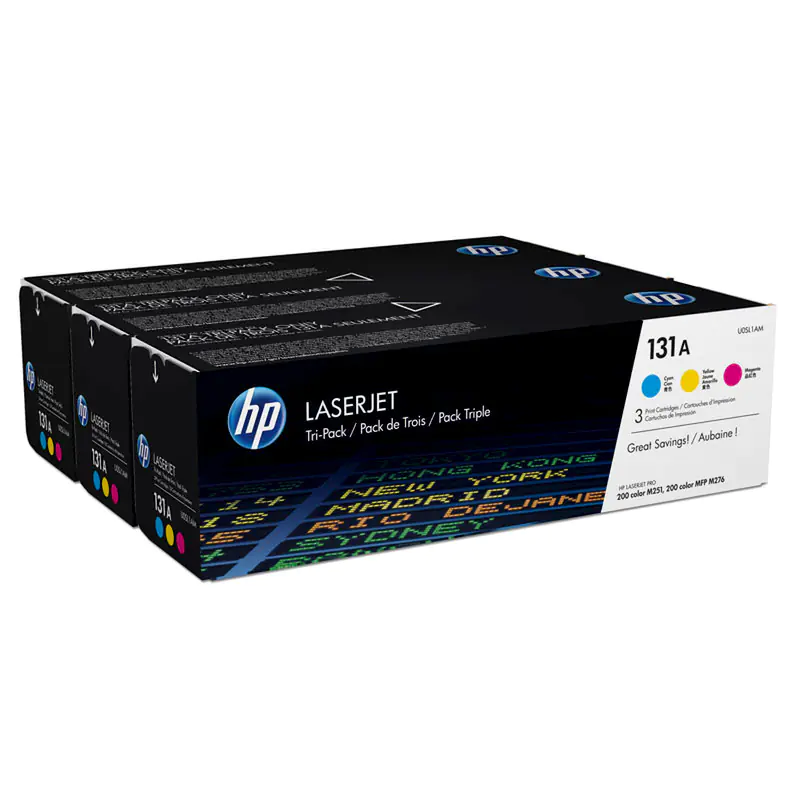 HP Toner Multipack U0SL1AM 131A C/M/Y 3x 1.800 Seiten 3 Stück