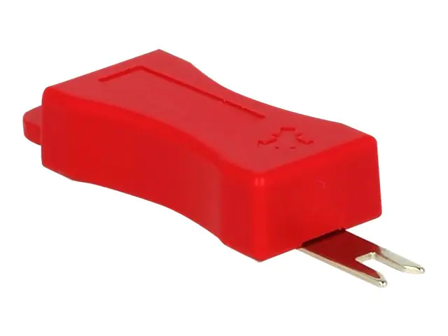 Delock Ausbauwerkzeug für LAN-Port-Blocker - Rot (Packung mit 4)