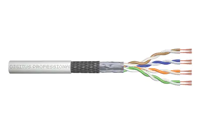 Digitus Professional - Bulkkabel - 305 m - SF/UTP - CAT 5e - verseilt - Grau, RAL 7035