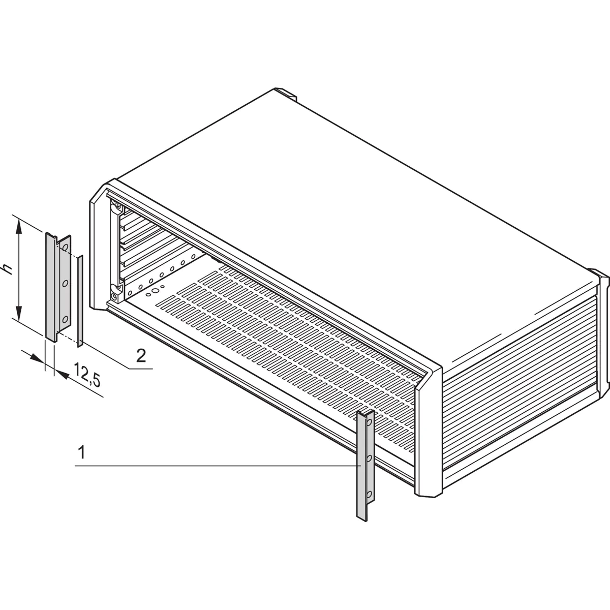 SCHROFF SEITL.Blende PROPAC/PRO - Rack-Zubehör 24576117
