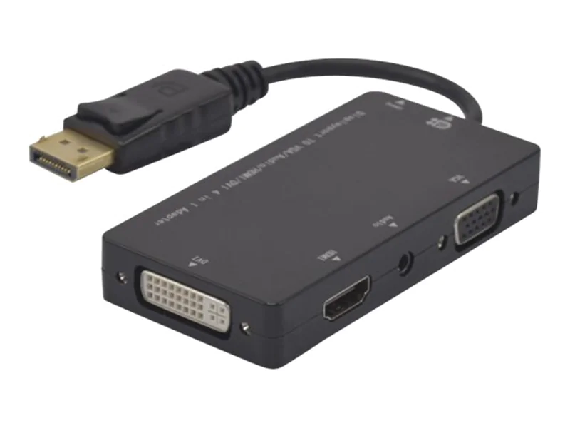 Azenn Connect EXC 127377, 8 m, DisplayPort, VGA (D-Sub)+ HDMI + DVI, Buchse, Stecker, Gold