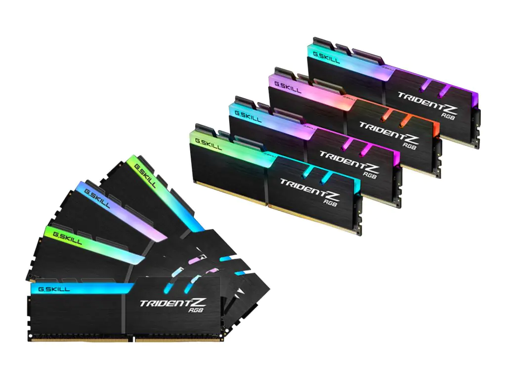 G.Skill TridentZ RGB Series - DDR4 - Kit - 64 GB: 8 x 8 GB - DIMM 288-PIN - 3600 MHz / PC4-28800 - CL14 - 1.45 V - ungepuffert - non-ECC
